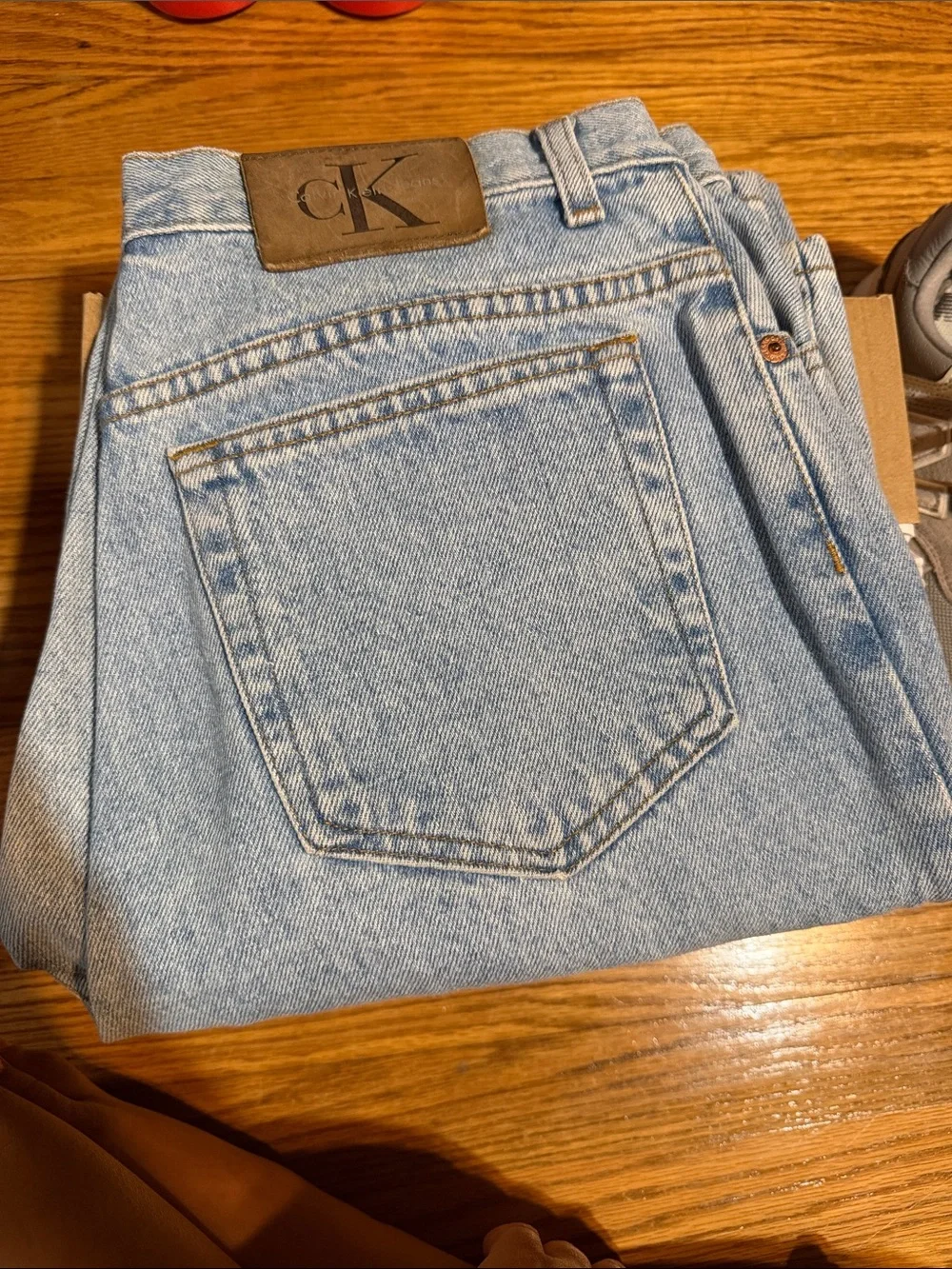 Calvin Klein Light Blue high waisted Jeans - Relaxed Back Pocket Style